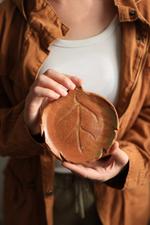 Nutmeg Autumn Leaf Dish